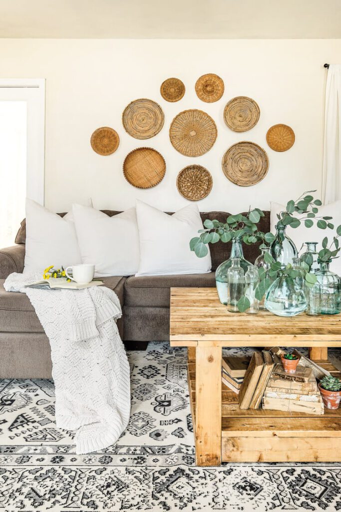 Northern California farmhouse living room