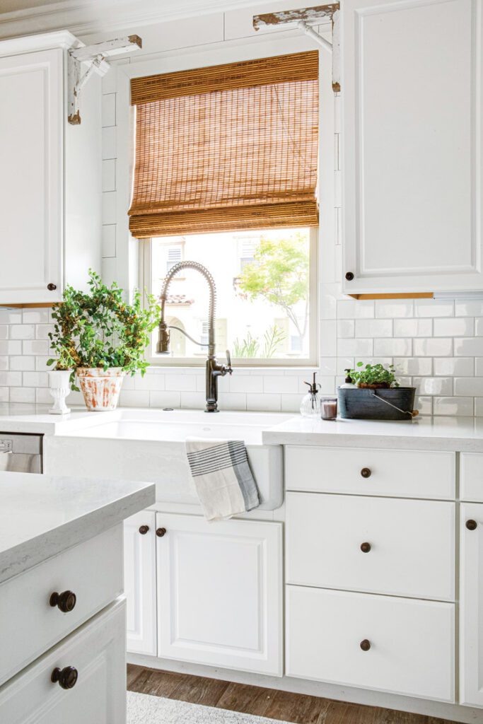 metal finishes in kitchen