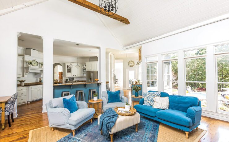 Georgia farm house living room