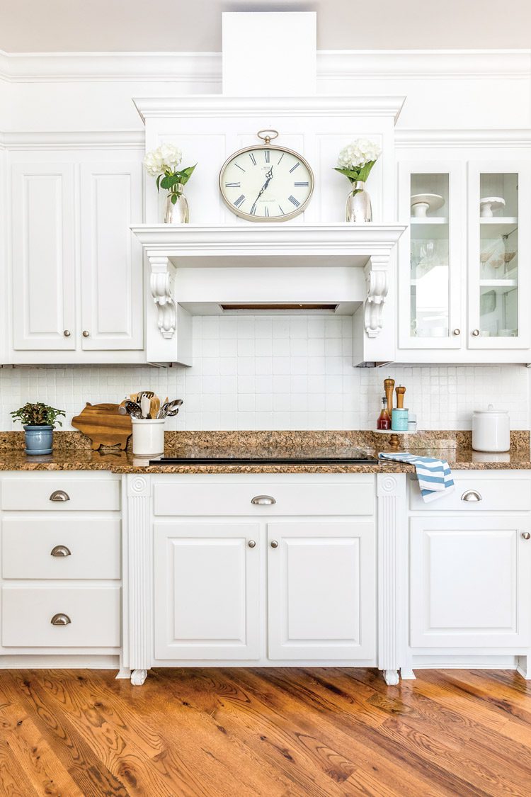 white kitchen cabinets in Georgia dream home