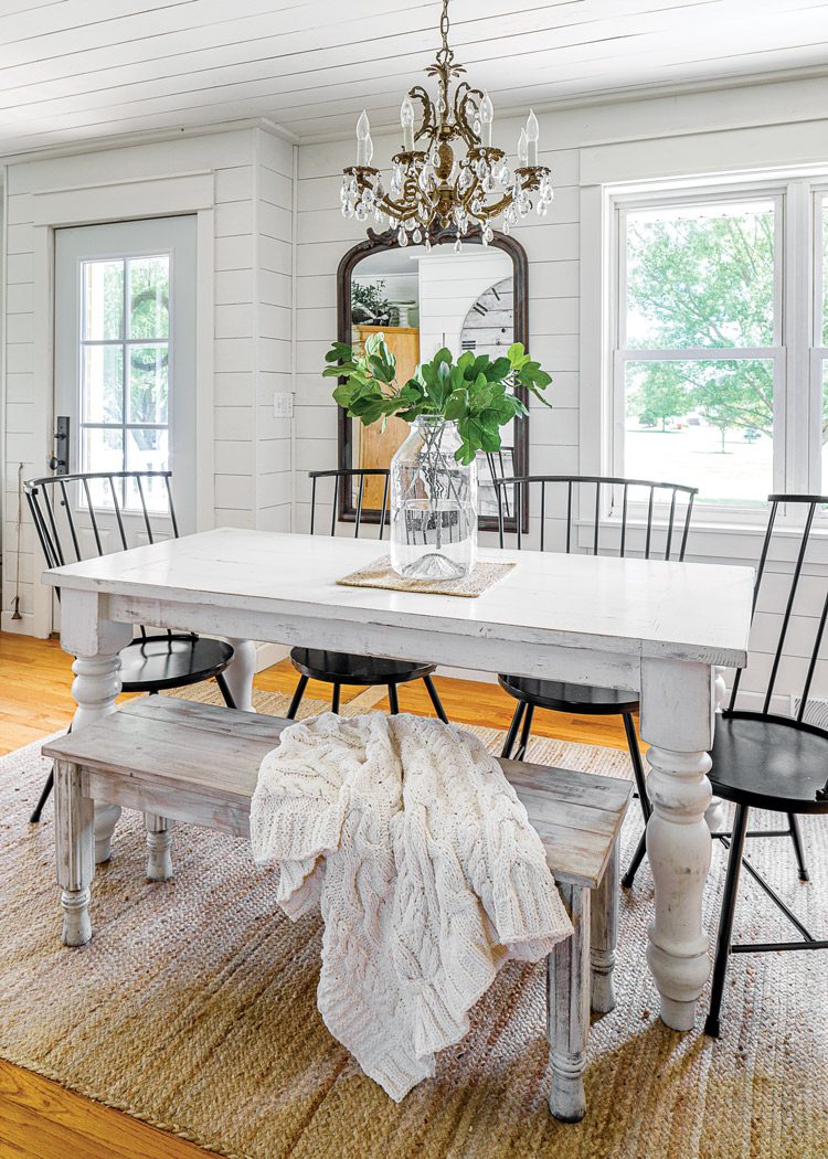 Iowa farmhouse dining room table