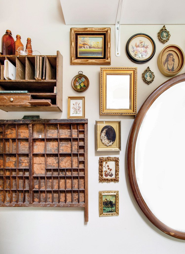 vintage collection gallery wall