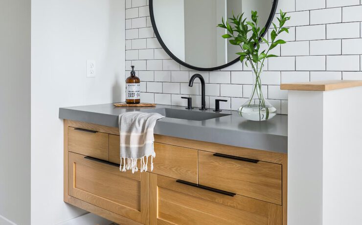 hexagonal bathroom floor tile