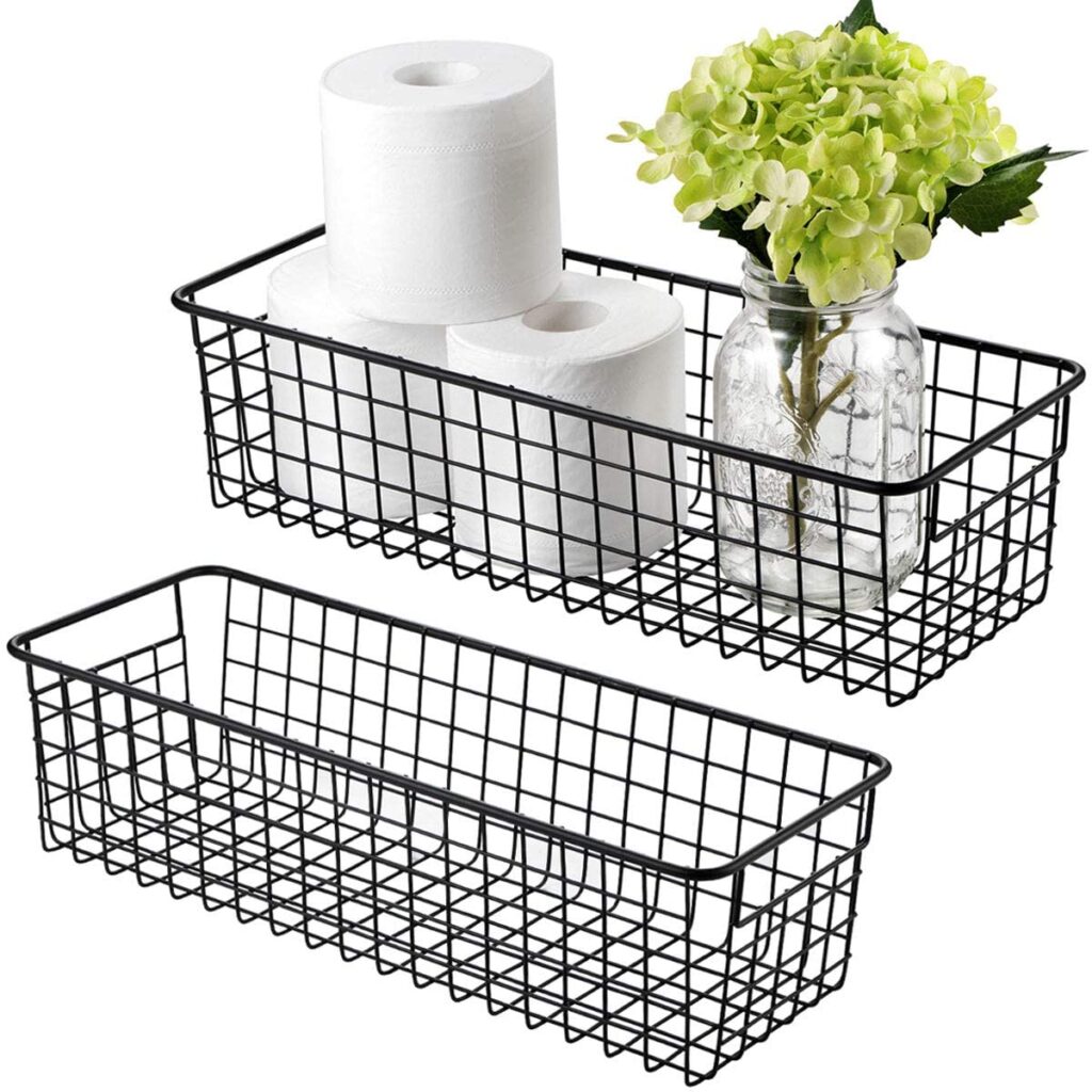 basket for holding toilet paper