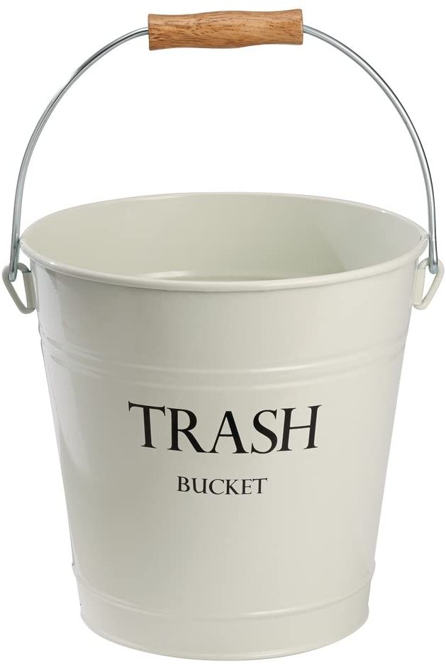 trash bucket white for things your bathroom needs now