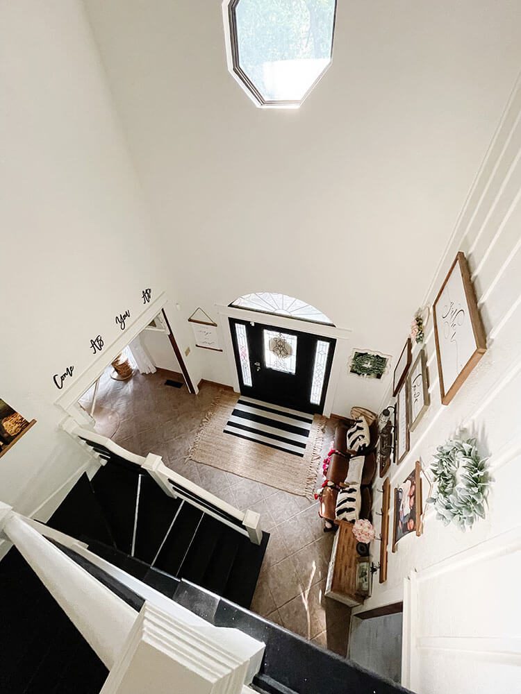 Staircase area from above