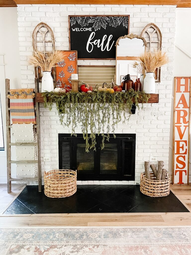 Fireplace makeover by Astra to create an inviting and cozy living room