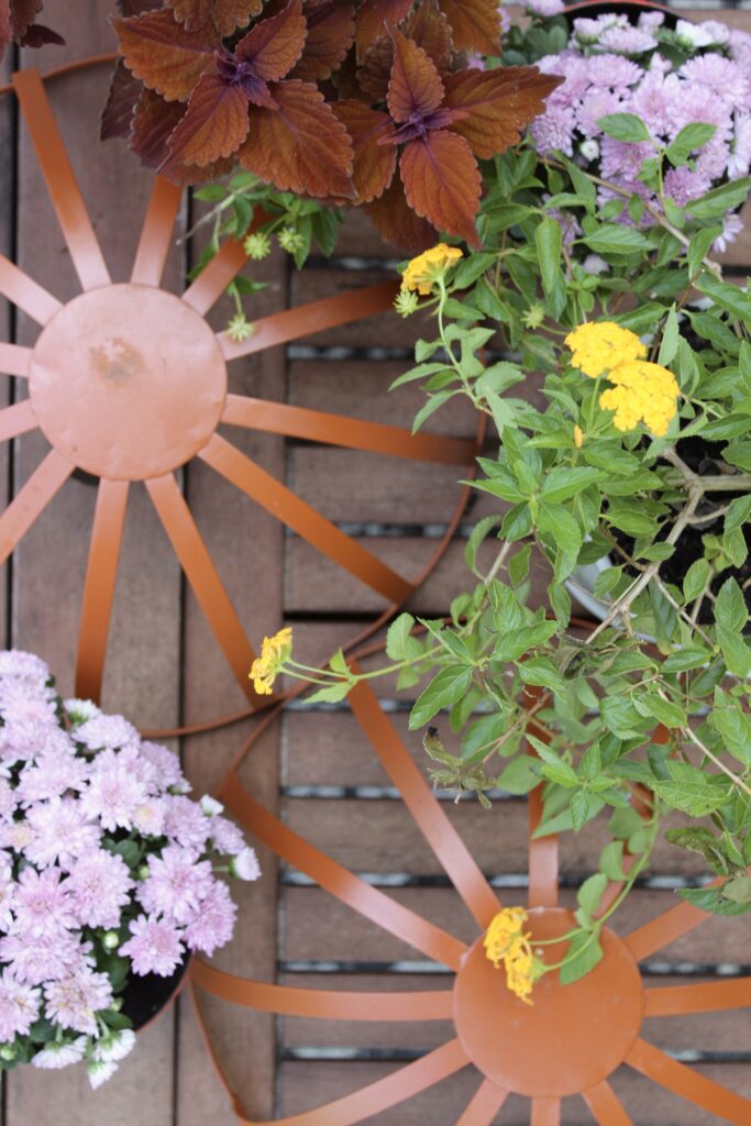 Check out how to make this metal pumpkin planter DIY