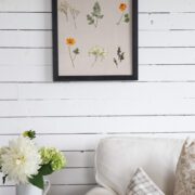 DIY pressed flower art