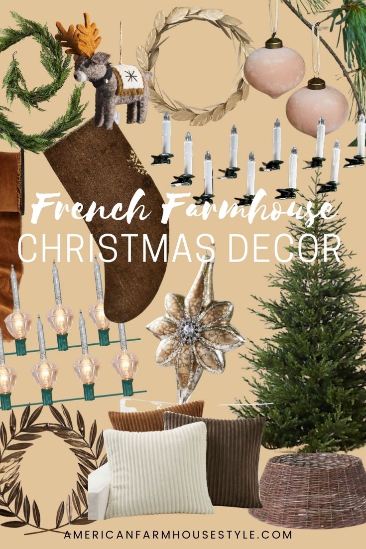 French Christmas Décor Wish List - American Farmhouse Style