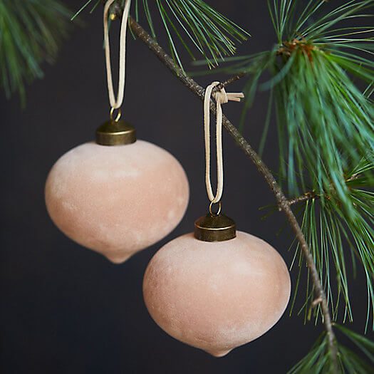 Velvet Drop Ornaments