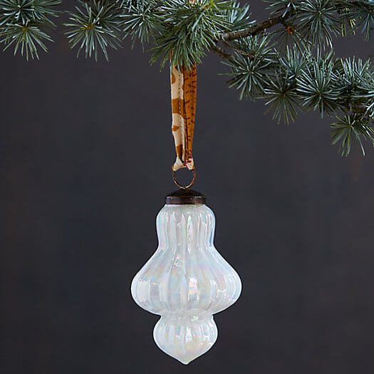 Tassel Finial Glass Ornament