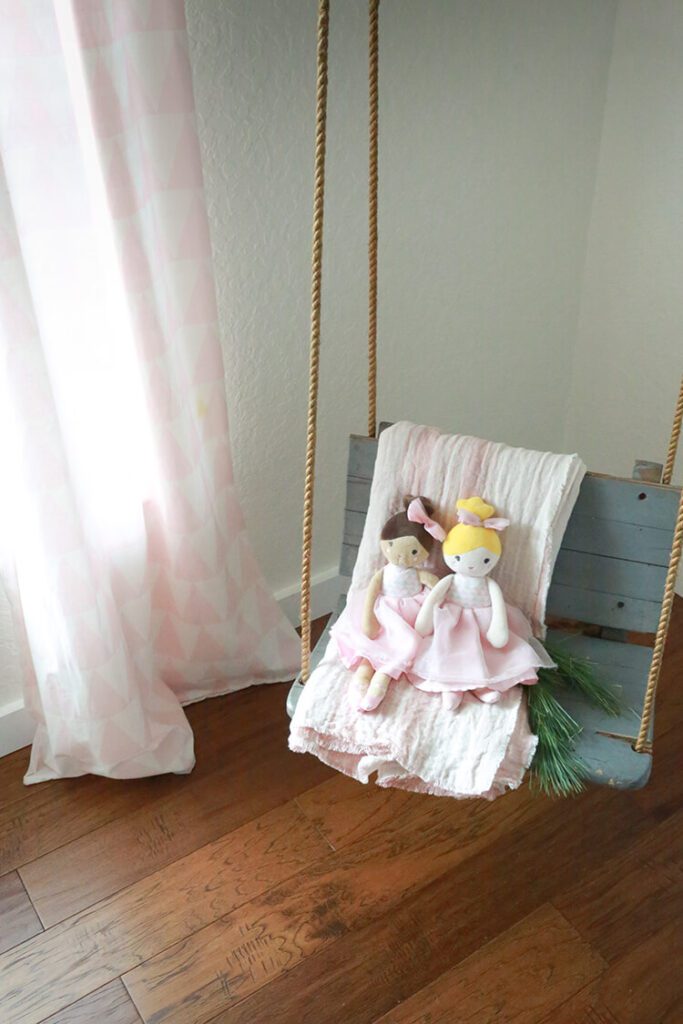 porch swing in nursery