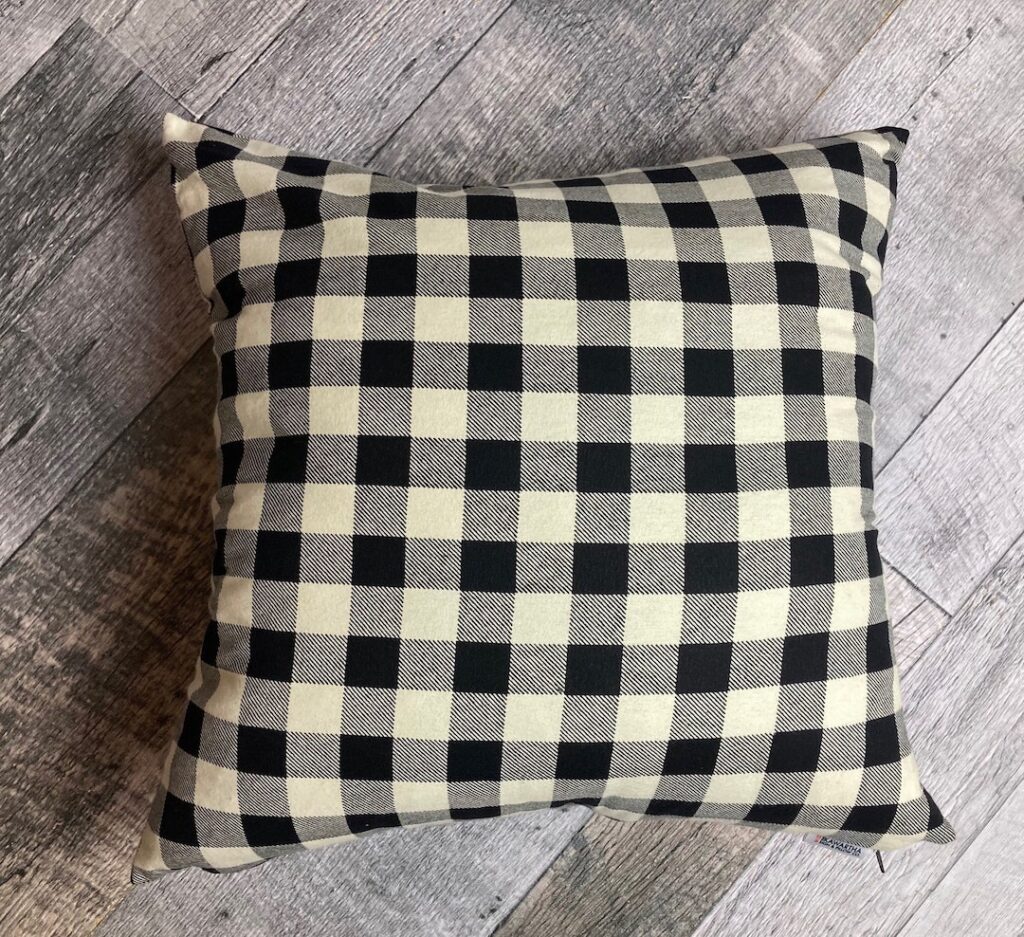 buffalo check throw pillow