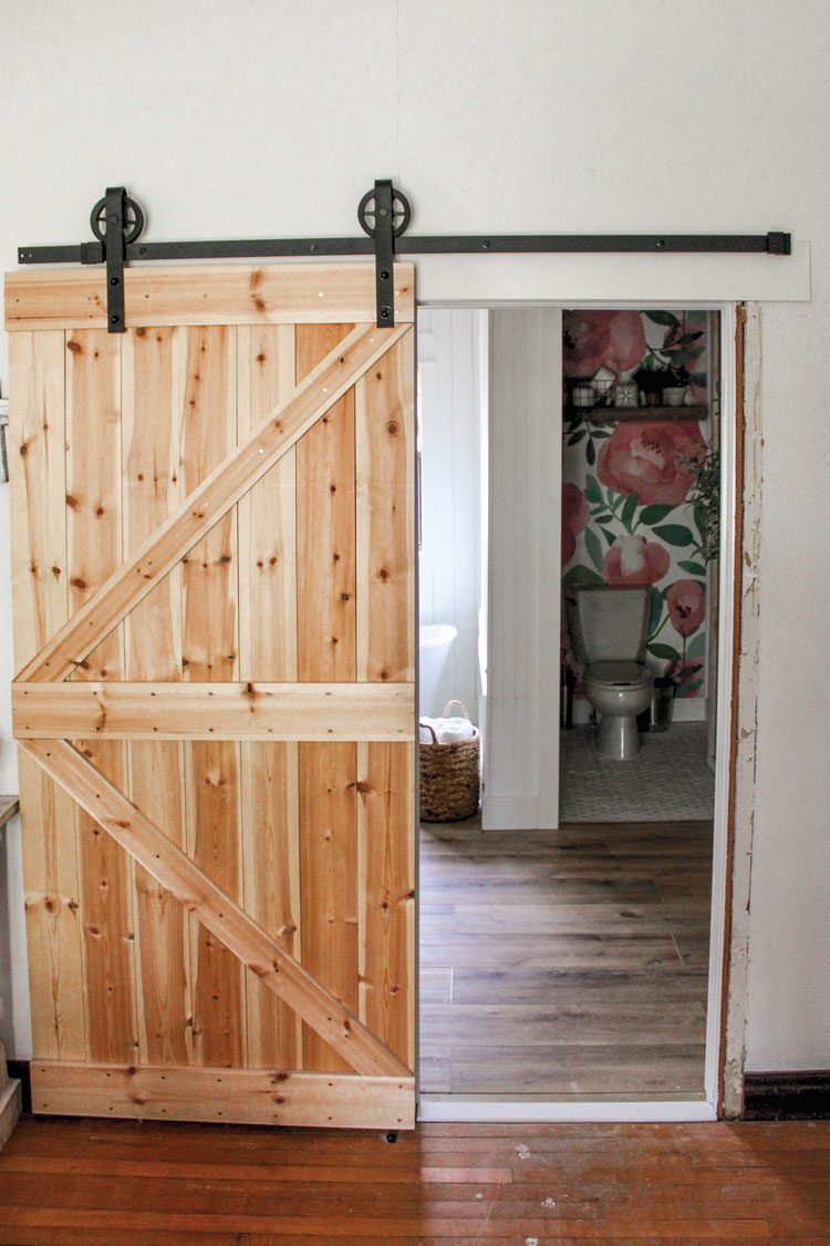 DIY sliding barn door