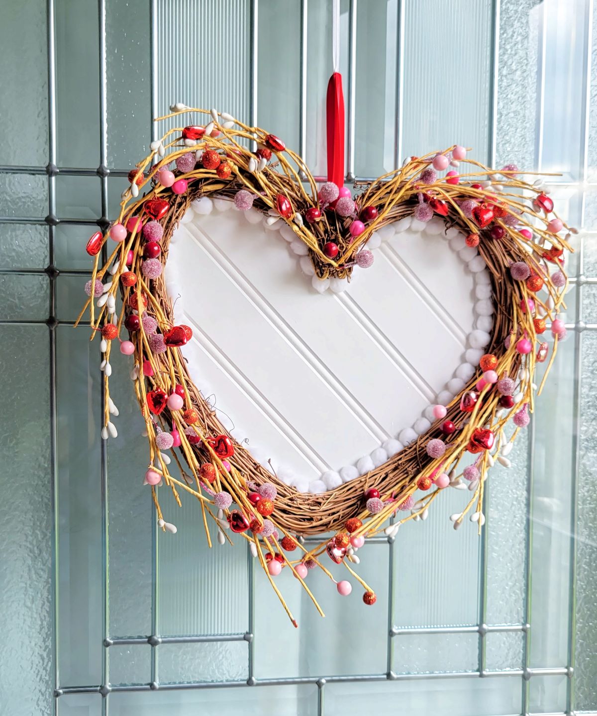 DIY Valentine's Day Wreath - American Farmhouse Style