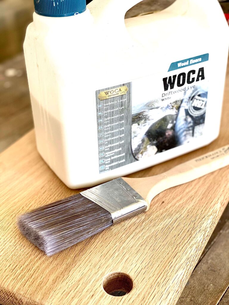 Woca stain for DIY indoor swing