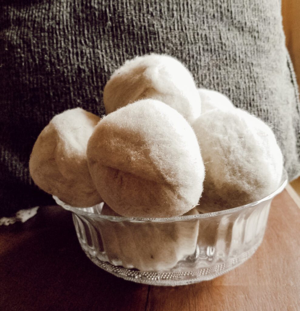 sheep wool dryer balls Moondance BC