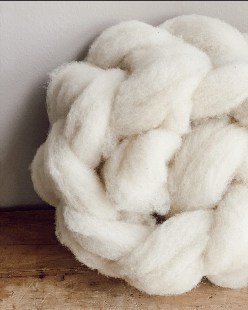 sheep wool roving