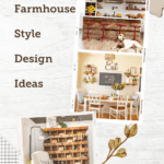 Text with three photos of what is farmhouse style