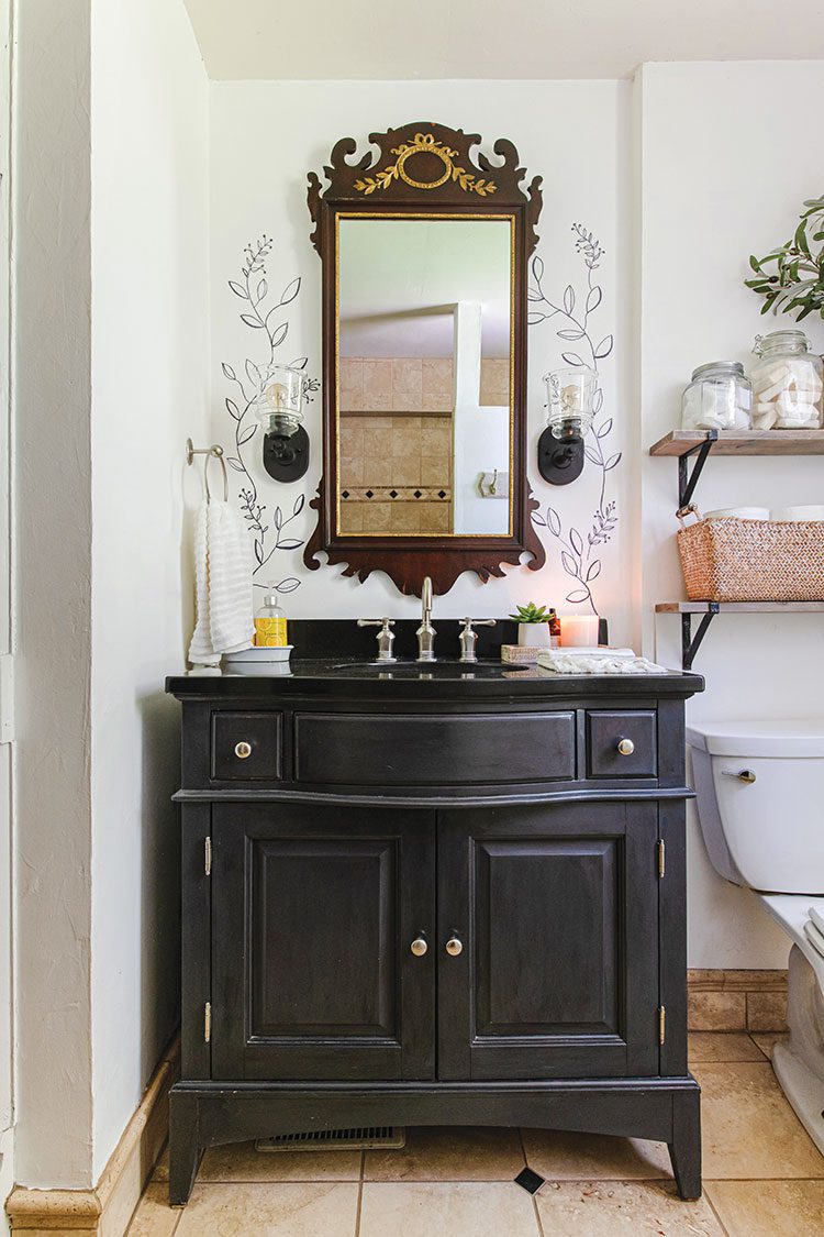 bathroom in historic Utah home