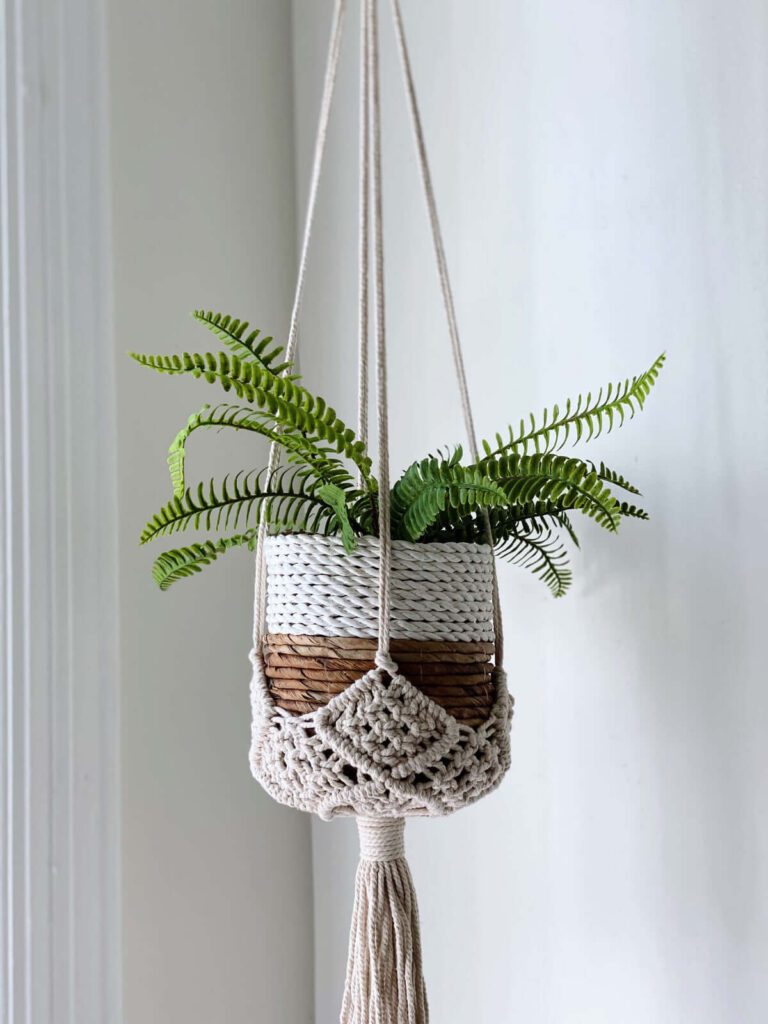 Macrame Plant Hanger for boho farmhouse style