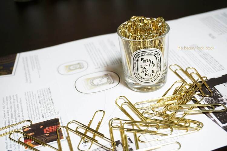 paperclips in a mini candle jar