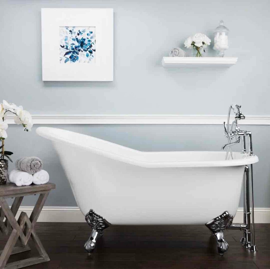 vintage style clawfoot tub Adela 62 inch