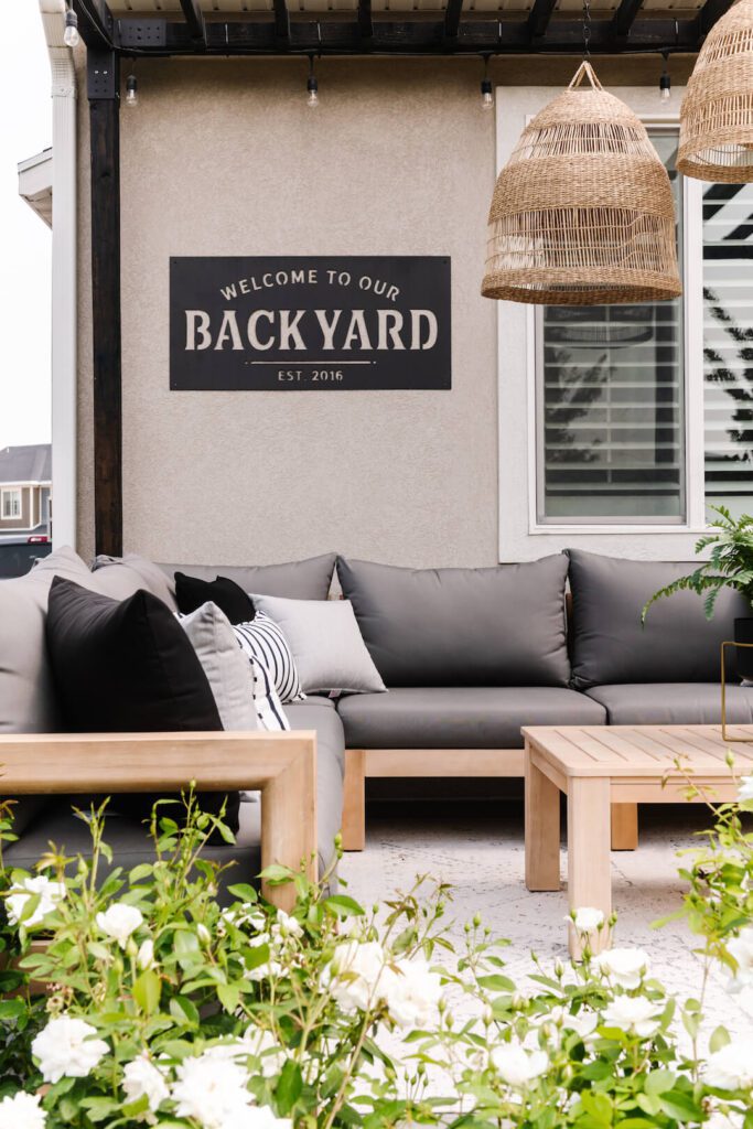 backyard patio sectional