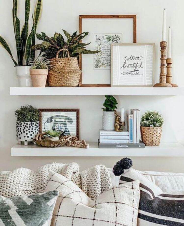 boho modern farmhouse living room