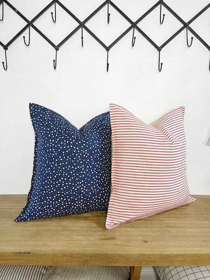 classy vintage style pillow covers for fourth of july
