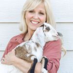 Author Lana Stenner with one of her goats
