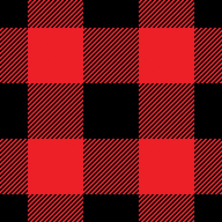 red and black gingham plaid
