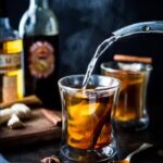 Maple ginger hot toddy hot fall cocktail