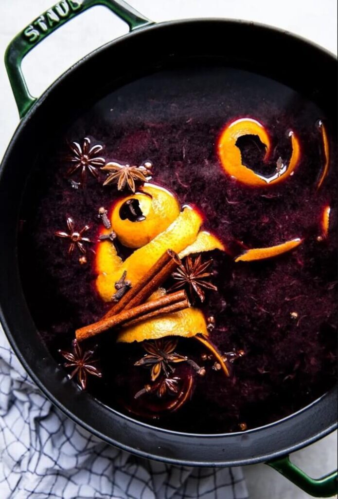 Mulled wine fall drink