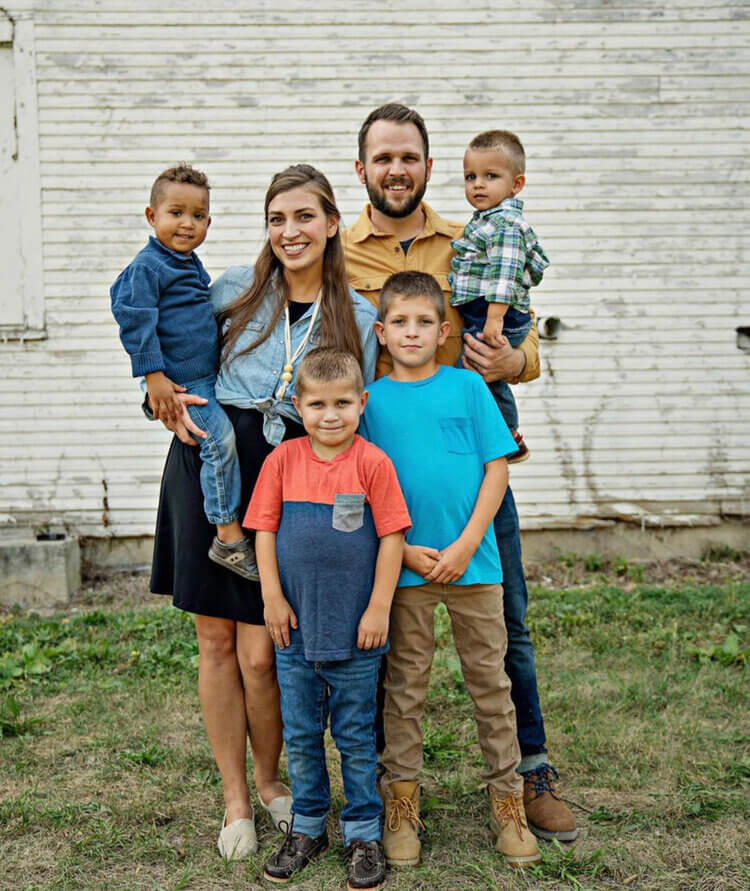 Josh and Laura Scheutzow and family