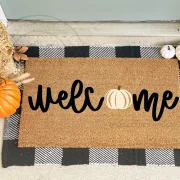 Pumpkin Welcome Mat