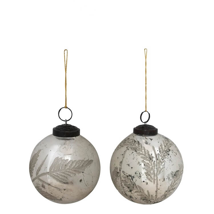 etched mercury glass ornaments
