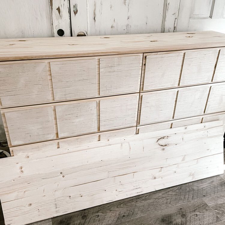 custom top for transformed Ikea dresser