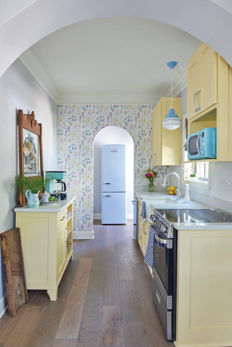 Laura villa kitchen in restored Villas at Spanish Court