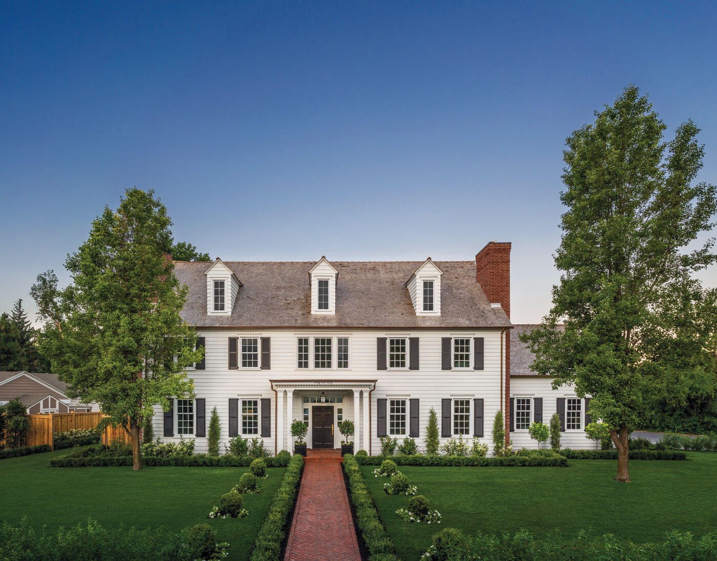 exterior of traditional home in Utah the Fox Group