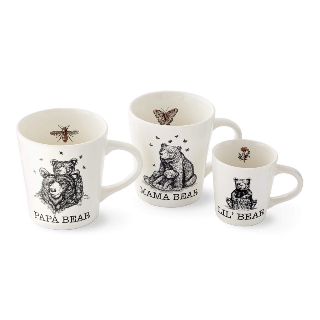 bear family coffee mugs