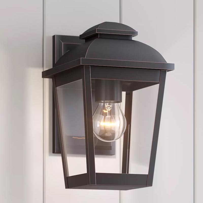 outdoor entrance wall light solar lantern style sconce