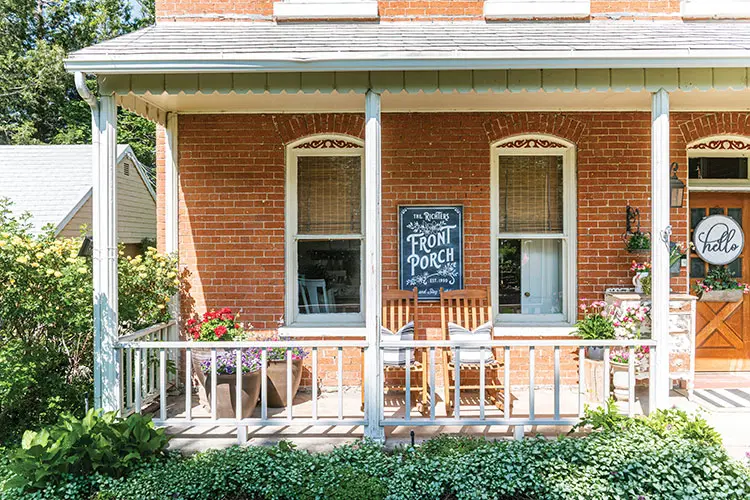 Utah home front porch