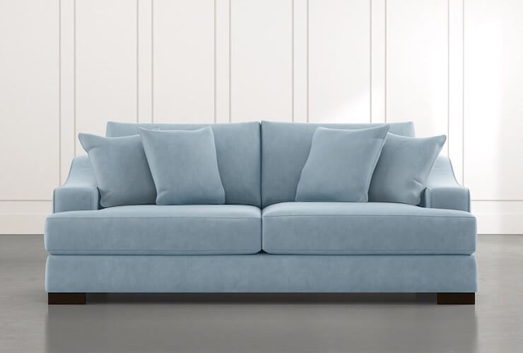 Lodge 96” Light Blue Sofa