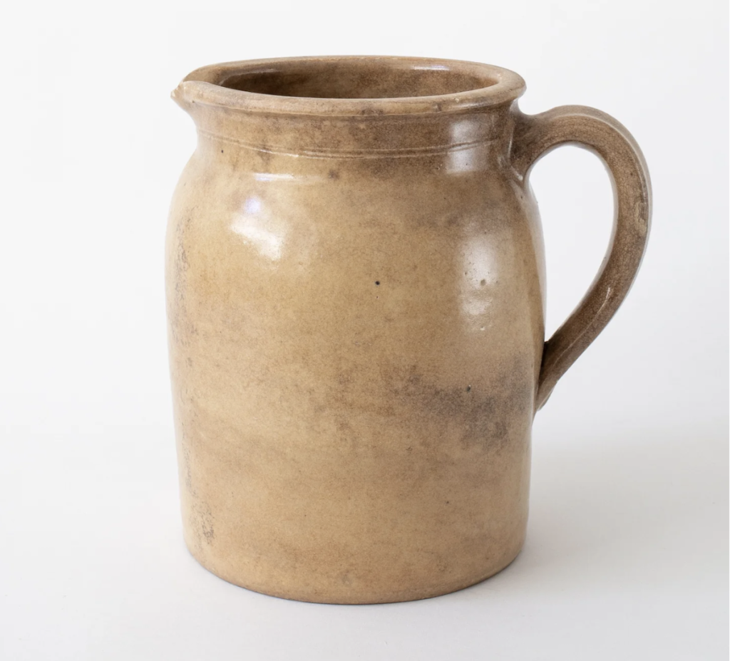 Vintage French Stoneware Pitcher