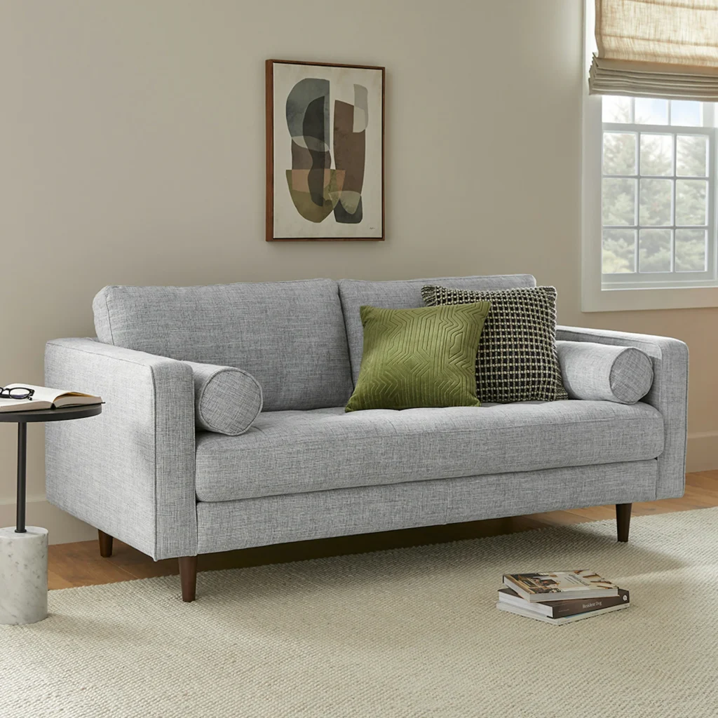 Sven Stone Gray 72” sofa