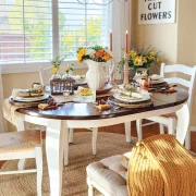 sunflower tablescape for late summer or early fall