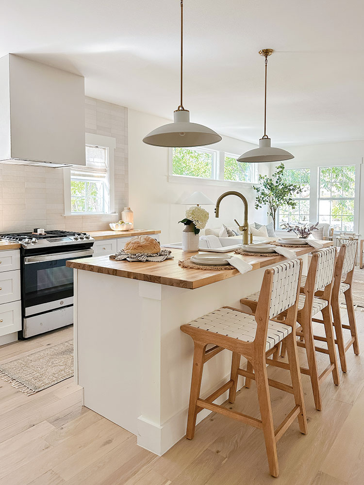 neutral spacious kitchen designed by Cottage & Key