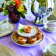 tea time with vintage dishware